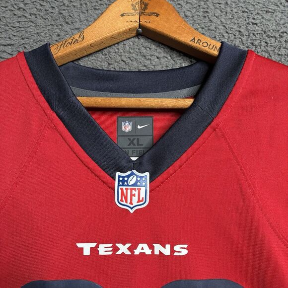 NFL Nike On Field Houston Texans HOF Andre Johnson #80 Battle Red Jersey XL - Picture 5 of 16